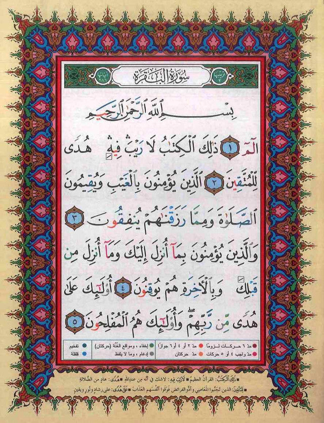 30 Seperate Juz Tajweed Quran in Leather Case A4 (17x24cm)- مصحف التجويد ٣٠ جزء