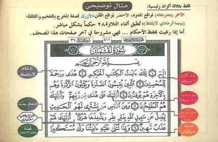 Tajweed Quran in 30 Parts Leather Case- Pocket Plus (8x12cm)