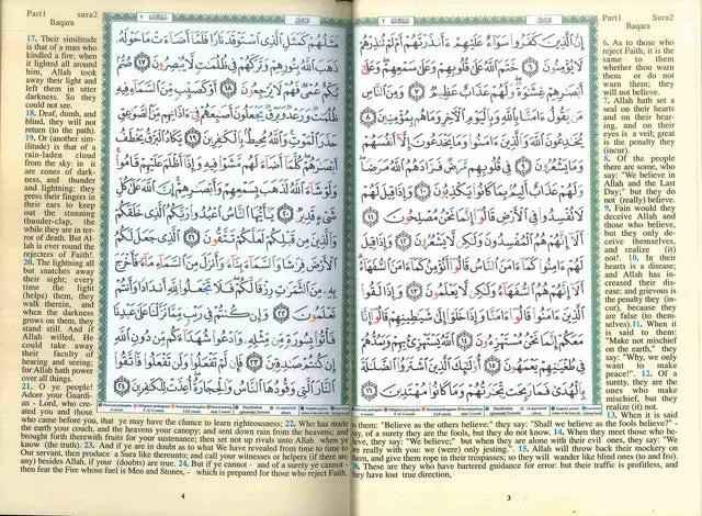 Tajweed Quran Uthmani Script Translation in English A4