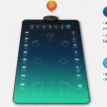 Smart Interactive Adult/Revert Prayer Mat- Salah/Prayer Learning Guide for Adult/Converted (Ages 7+)