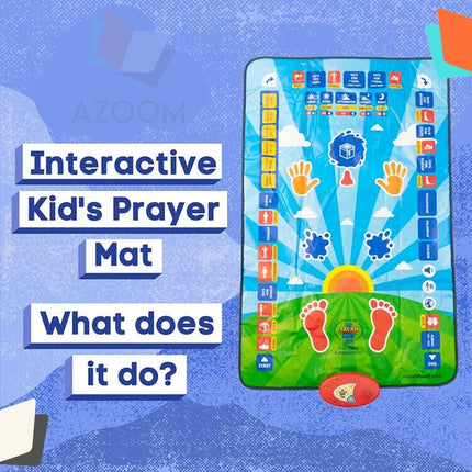 Interactive Kids Prayer Mat- Popular Salah Learning Smart Mat for Children (Ages 2-6)