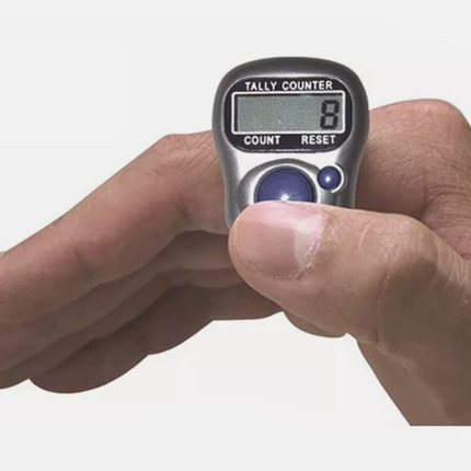 Electronic Digital Tasbeeh- Tasbih Counter Finger Ring-Tasbih Tally Counter - Timer Beads for Muslim's Prayer