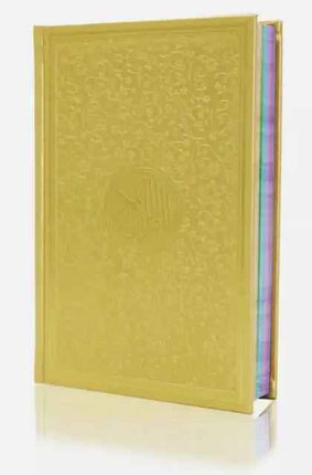 Rainbow Quran- Stunning Coloured- Leathery Effect Cover (24x17cm)