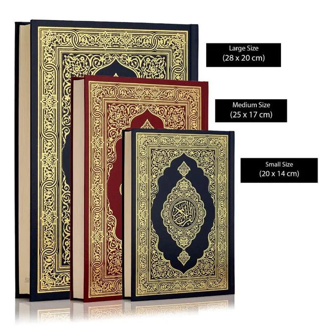 3 Sizes Bundle Madinah Print Uthmani Script Quran: SPECIAL - Al-Huda Global Limited